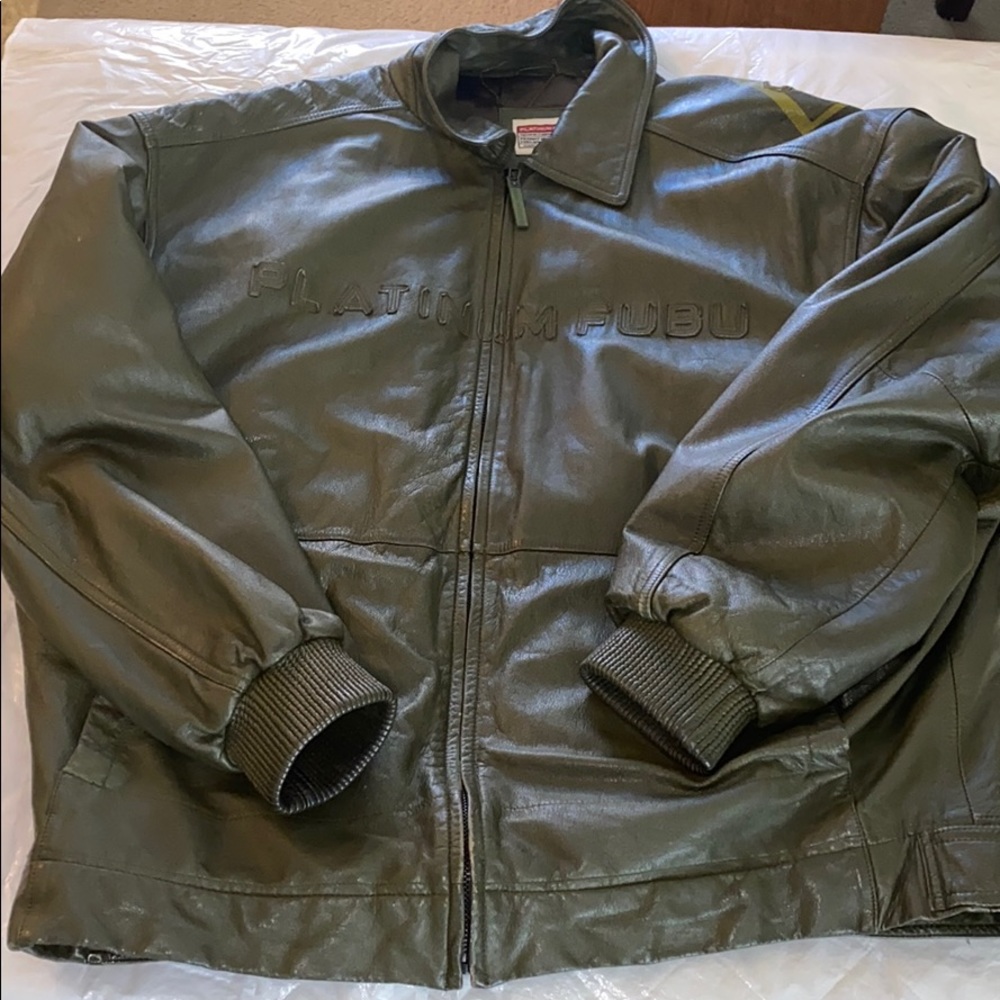 FUBU Platinum Leather Jackets
